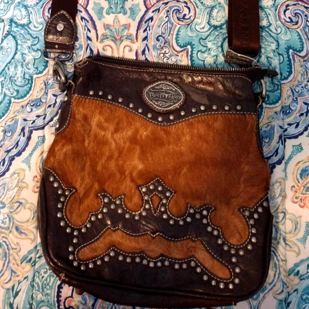 Trinity Ranch Western style purse/crossbody brown